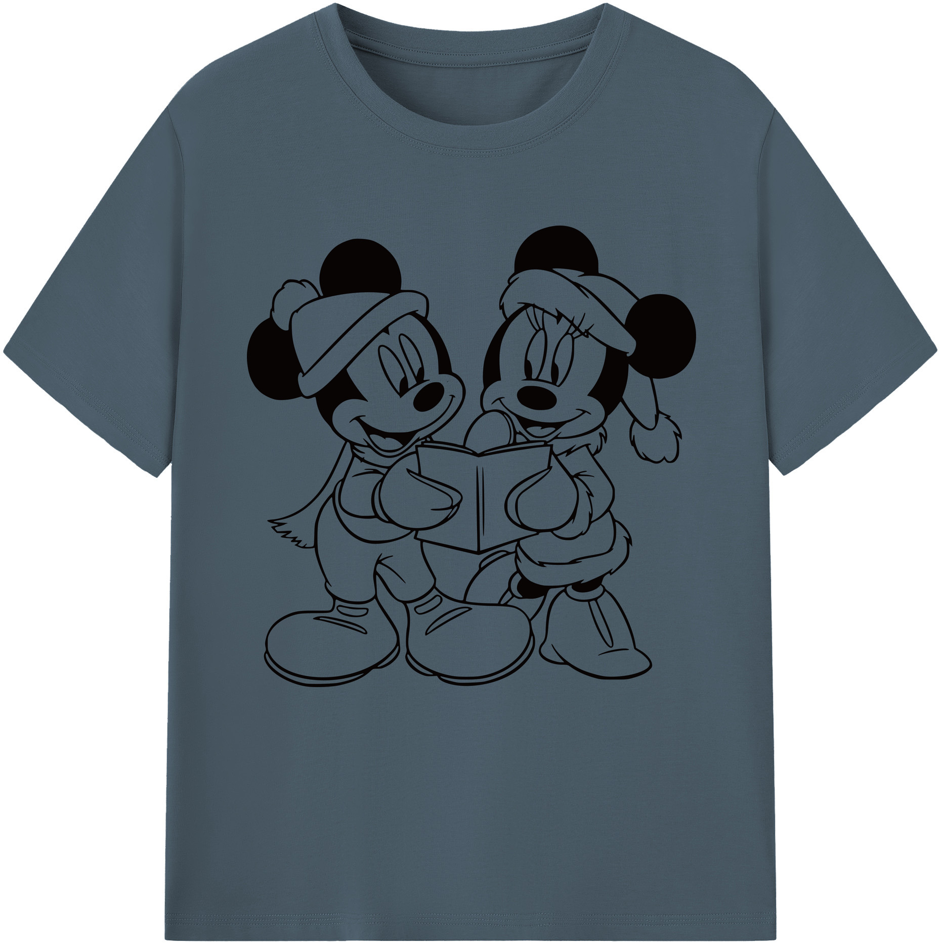 （画像用） ミッキーマウス Mickey Mouse 綿100％半袖Tシャツ（フロントプリント）